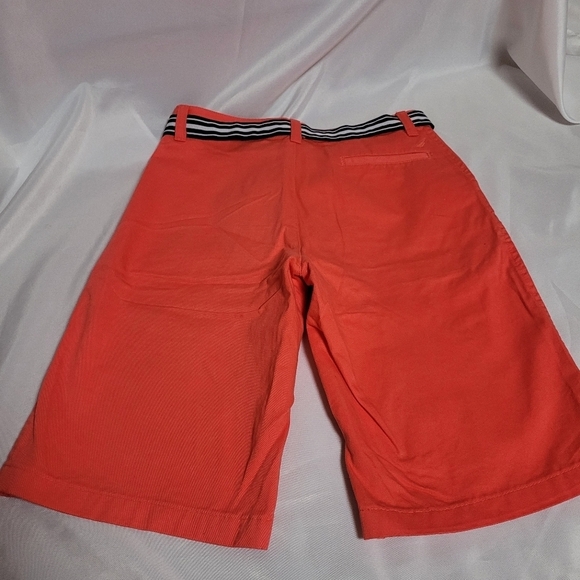 Nautica Boys Built In Flex Flat Front Twill Shorts Size 20 Regular Salmon - Picture 8 of 9